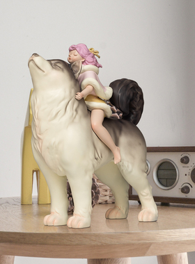 白夜童话追云结婚轻奢风桌面摆件