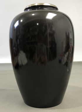 日本簪刻描金描银菊花纹大铜花瓶，高24厘米口径8.5厘米，带木盒