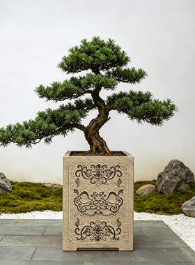 户外大型种花花箱树脂方花盆鱼池