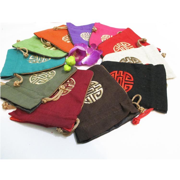 品陶缘 佛珠袋棉麻内衬刺绣 首饰礼品包装锦囊 荷包袋 零钱包,淘宝优惠券,粉丝福利购,淘宝优惠卷