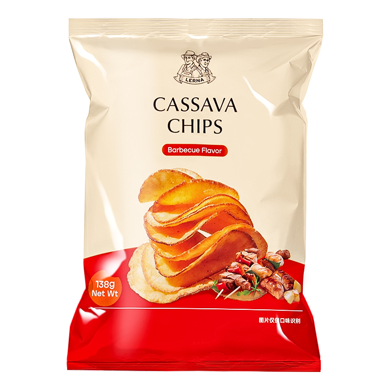 印尼进口LERNA莱纳木薯片138g黑胡椒烧烤味网红膨化食品休闲零食 - 图3