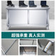 Overall welded extra thick workbench stainless steel kitchen home cabinet operation table hotel bowl sliding door free shipping