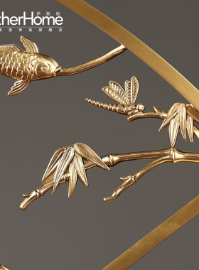 新中式风金属家居客厅橱柜装饰品