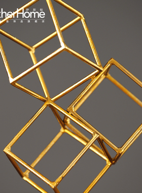 美式风复古做旧铁艺会所装饰品