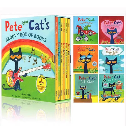 Pete The Cat  I Love My White Shoes  皮特猫 I Can Read 皮特猫儿童情绪管理 性格培养 吴敏兰常青藤爸爸书单 3-6岁 - 图0