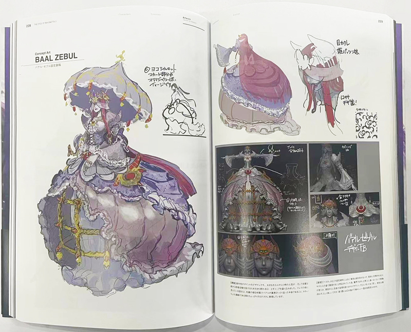 现货猎天使魔女3官方公式设定资料集 BAYONETTA 3 OFFICIAL ART BOOK THE EYES OF BAYONETTA 3ベヨネッタ3艺术绿山墙日文原版-图2