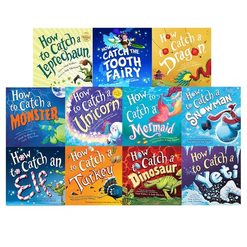 【自营】英文原版 How to Catch Leprechaun Mermaid Snowman Dinosaur 科学小组出击 捉美人鱼雪人精灵怪物独角兽 科普绘本图画书 - 图3