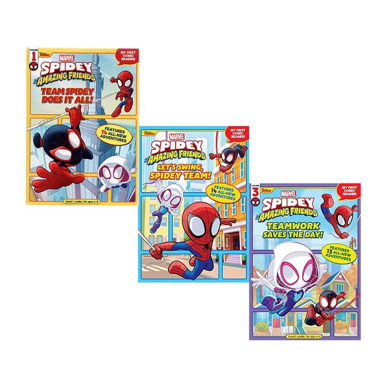 World of Reading迪士尼分级读物Spidey and His Amazing Friends漫威蜘蛛侠 英文原版Disney Who's Who迪士尼名人录 乐高星球大战