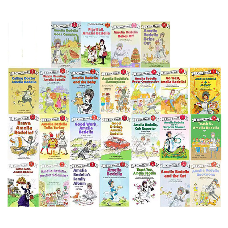 英文原版绘本 Amelia Bedelia 糊涂女佣 25册 汪培珽第二2阶段 分级读物 I Can Read L2 儿童生活趣味图画故事书