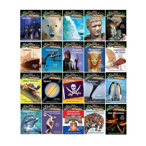英文原版 神奇树屋小百科 入门套装 20册合售 The Magic Tree House Fact Tracker 儿童章节桥梁小说 课外科普阅读 - 图3