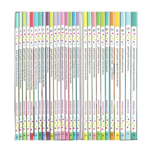 朱尼琼斯校园日记 1-28册盒装 Junie B.Jones 芭芭拉儿童文学 Barbara Park 英文原版章节桥梁书 Books in a Bus - 图2