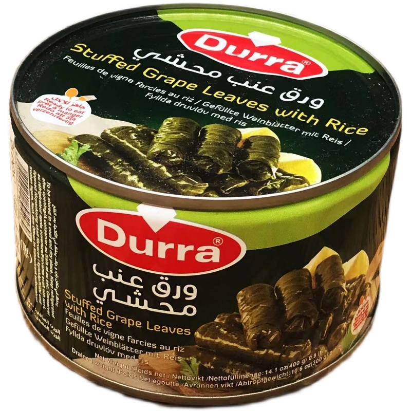 Stuffed Grape Leaves400G阿拉伯风味葡萄叶包饭即食米饭Durra米 - 图0