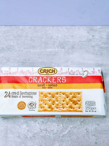 CRACKERS Soda Salati salted意大利苏打饼干咸味梳打饼全麦饼原 - 图0