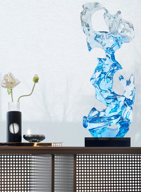 别墅样板房玄关软装雕塑艺术品