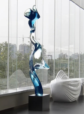 抽象客厅玄关软装饰品树脂雕塑