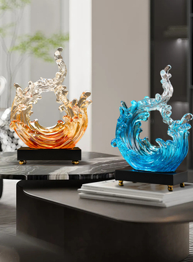 招财电视柜风生水起摆件招财轻奢