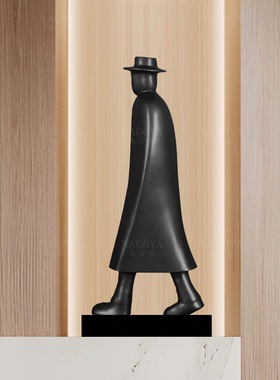 现代新中式创意抽象人物摆件