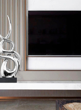 抽象树脂雕塑摆件玄关会所装饰品