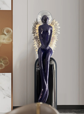 抽象雕塑落地装饰摆件现代简约