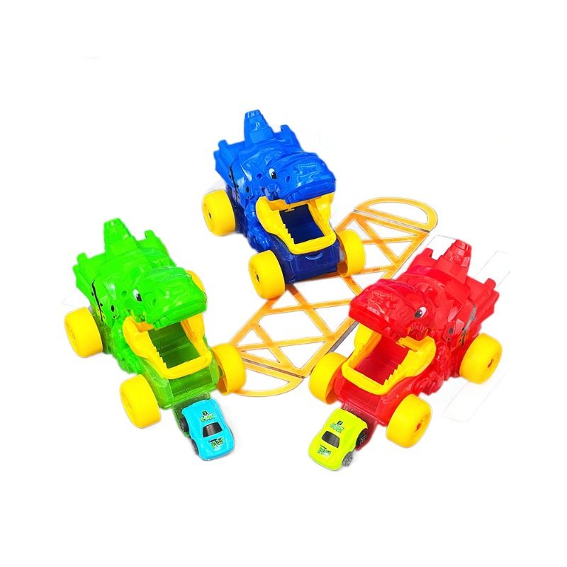 儿童恐龙弹射车回力惯性竞技霸龙小汽车折叠变形轨道男女孩玩具,淘宝优惠券,粉丝福利购,淘宝优惠卷