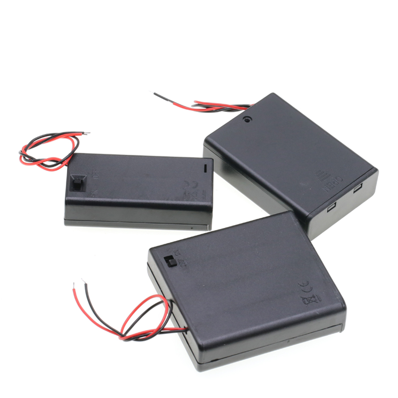 电池盒5号7号带线盖开关18650电池座1/2/3/4/6/8节免焊接串联9v伏,淘宝优惠券,粉丝福利购,淘宝优惠卷