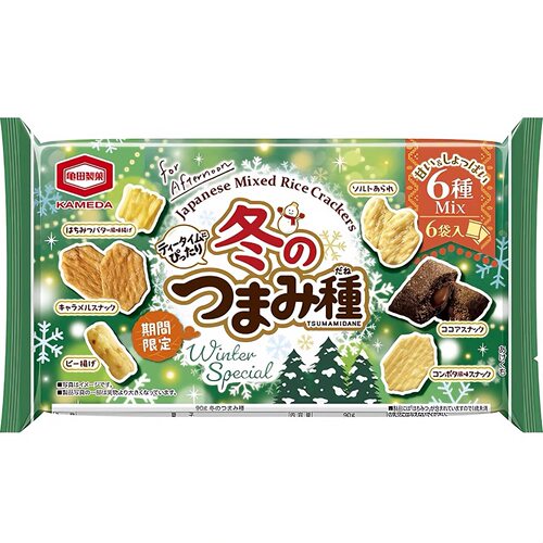 2包包邮现货日本零食龟田制果休闲什锦10种种类混合米果零食6小袋 - 图3