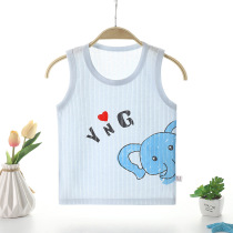 Children Summer thin Mini Vest Pure Cotton Boy Girl Baby Girl Sweaters Undershirt Underwear outside wearing summer and thin breathable