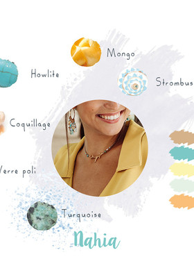 原创设计风法国配饰长款镶嵌吊坠