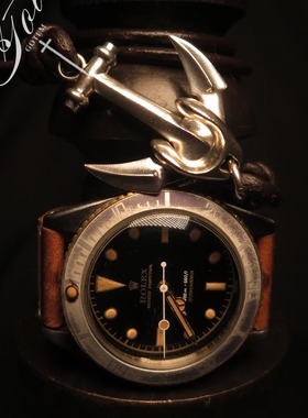 原创纯手工纯银船锚手绳海魂风