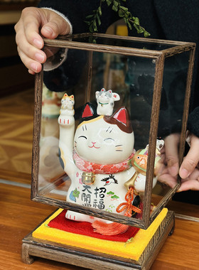 日本进口药师窑招财猫摆件开业店铺生意兴隆收银台乔迁创意礼物