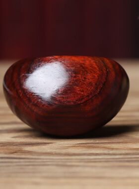 天然紫檀木元宝创意奇趣手把件财源滚滚文玩摆件盘玩保健球按摩球