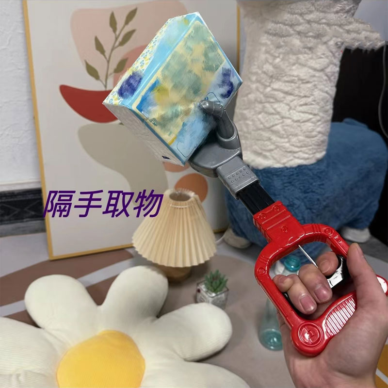 抖音同款机械手臂玩具夹具夹子抓手指夹万物可取机器手创意玩具 - 图2