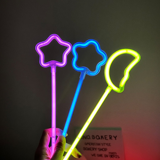 发光荧光棒生日场景布置装饰派对气氛道具打call棒毕业礼物送全班
