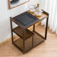 Tea table, small tea table, Nanzhu mobile tea table, tea cart living room balcony boiling water, tea cabinet, tea set storage rack