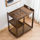 Tea table, small tea table, Nanzhu mobile tea table, tea cart living room balcony boiling water, tea cabinet, tea set storage rack