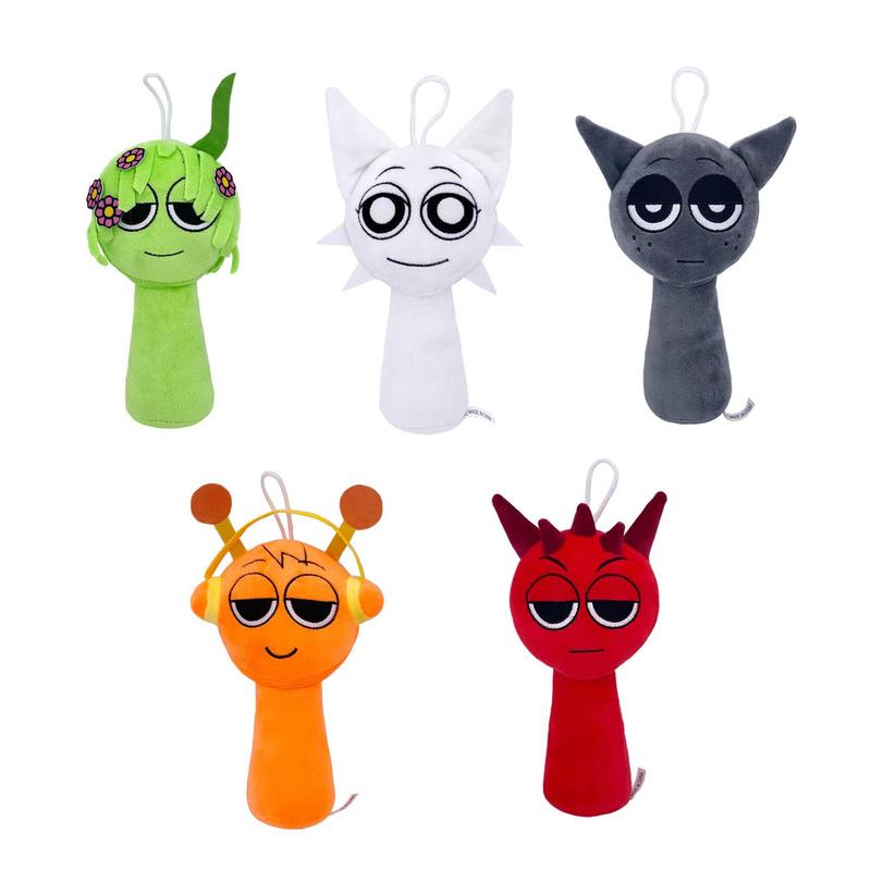 套装sprunki节奏盒子玩具毛绒公仔电脑先生快乐机器人布鲁德游戏 - 图0