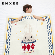 EMXEE KIDMANS BABY EXCLUSIVE BLANKET QUILTED HALF SUEDE COVER BLANKET CHILDREN SLEEPING BLANKET NEWBORN BABY SMALL BLANKET