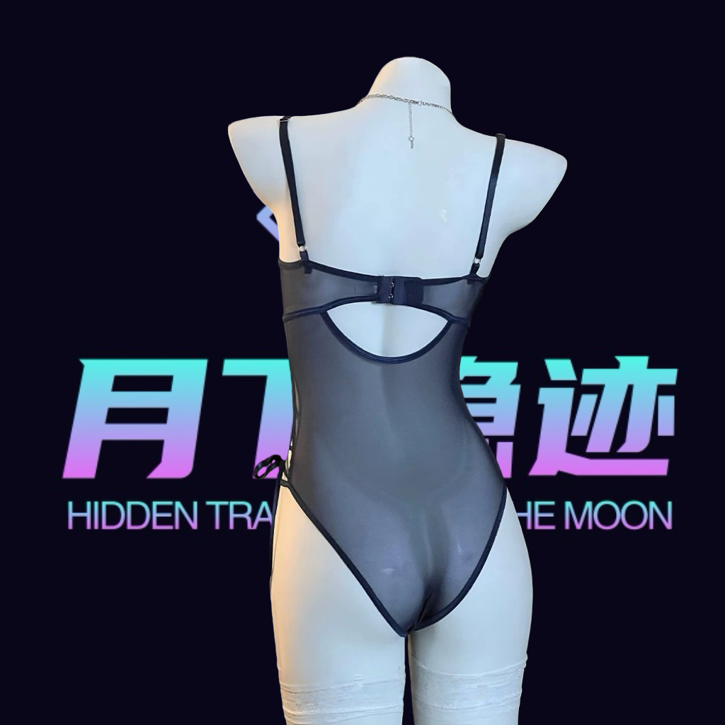 月下隐迹女人味性感绑带镂空塑身吊带连体衣蕾丝网纱透视诱惑制服,淘宝优惠券,粉丝福利购,淘宝优惠卷