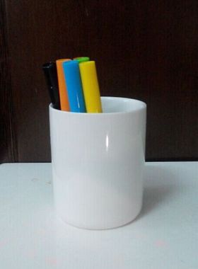 diy时尚风创意白瓷笔筒家居摆设