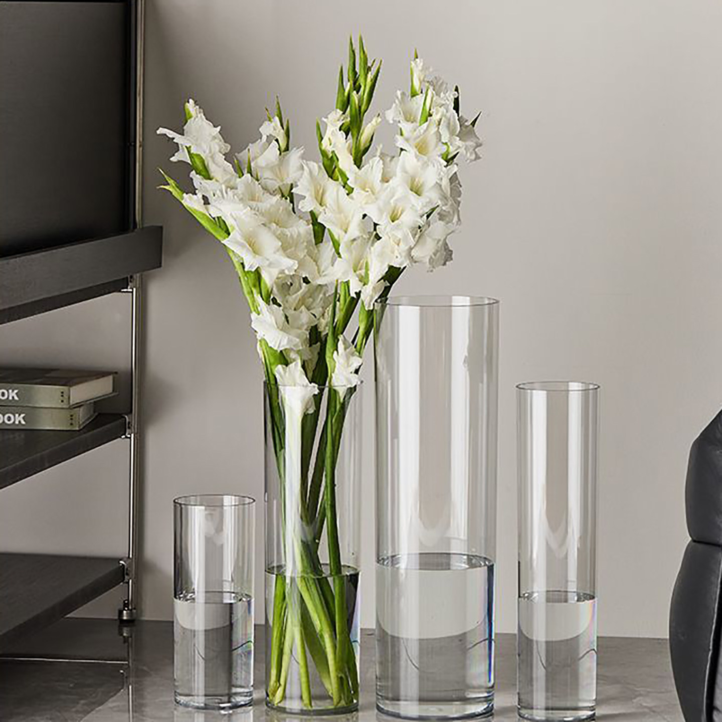 花瓶高透明防摔花店插花醒花桶家用客厅桌面水培绿植装饰摆件,淘宝优惠券,粉丝福利购,淘宝优惠卷