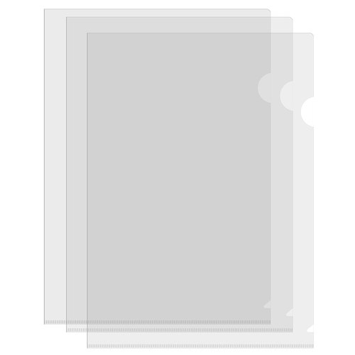 A4L型文件夹插页透明纸收纳夹加厚防水单片夹l夹简历保护套资料档案文件试卷单页学生办公塑料文件套文件袋K1 - 图3