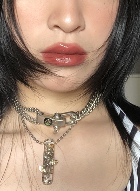 带你森林指南针choker不对称项链