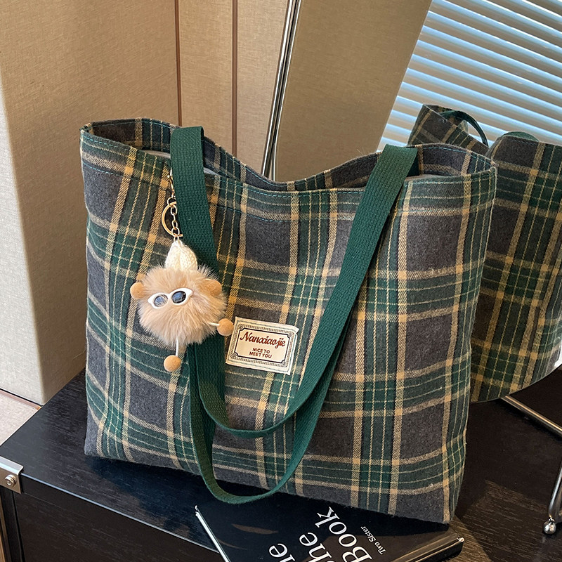 复古大容量帆布包包女秋冬2025新款时尚通勤单肩包休闲手提托特包,淘宝优惠券,粉丝福利购,淘宝优惠卷