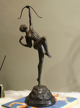 铜雕西洋人物摆件家居装饰礼品