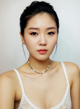 天然石项链珍珠装饰潮流男女轻奢