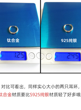 ASTMF136医用型钛合金耳环素圈