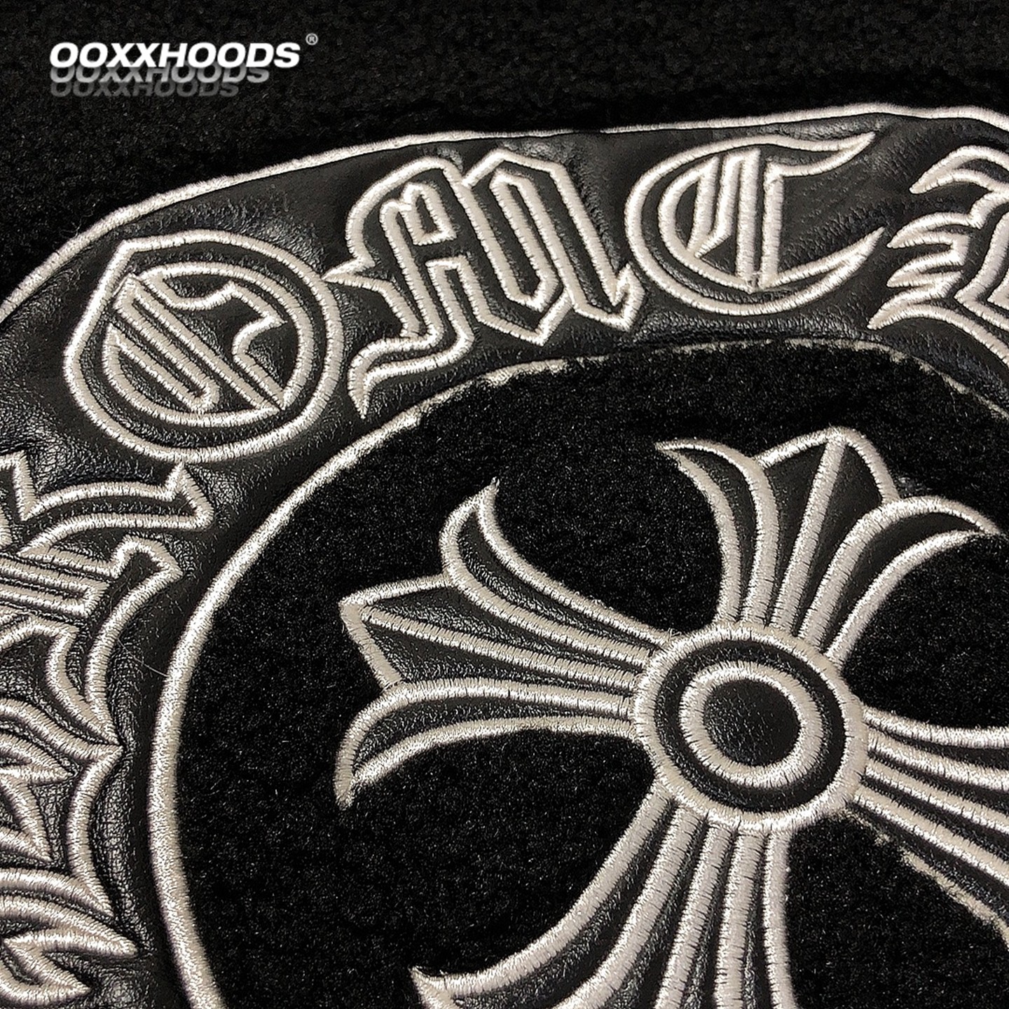 羊羔绒防寒保暖黑色贴皮刺绣立领拉链外套情侣十字架慵懒时尚休闲,淘宝优惠券,粉丝福利购,淘宝优惠卷