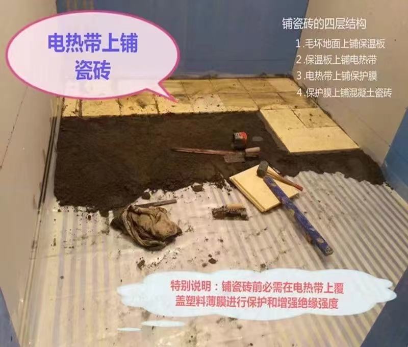 发热电缆电地暖客厅湿铺磁砖家用自装养殖兽用加热电热膜智能控温 - 图1