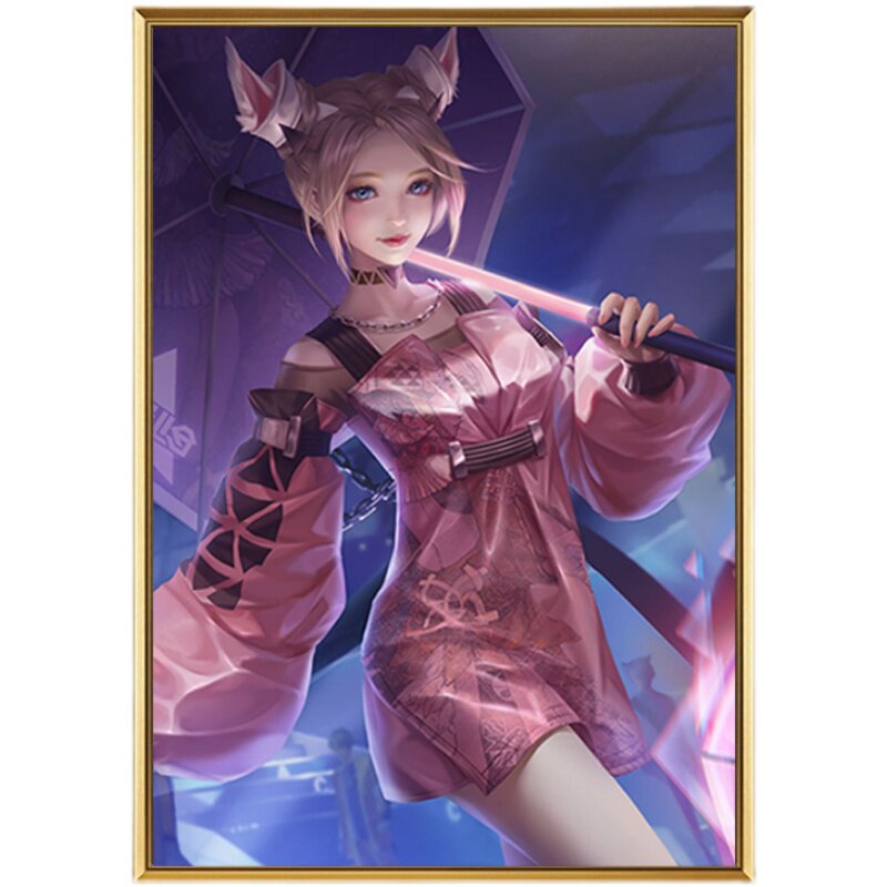 公孙离无限星赏官竖版十字绣小幅王者荣耀皮肤新款客厅卧室钻石画