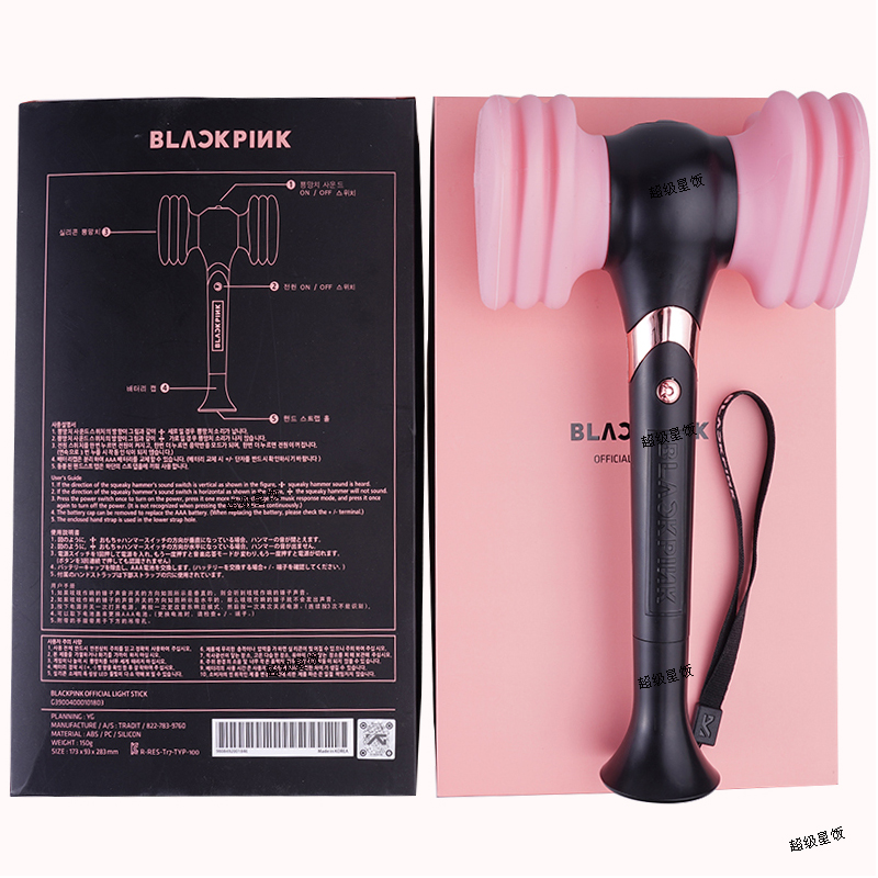 粉锤blackpink应援棒一代二代银标应援棒粉锤blackpink官方正品-图1